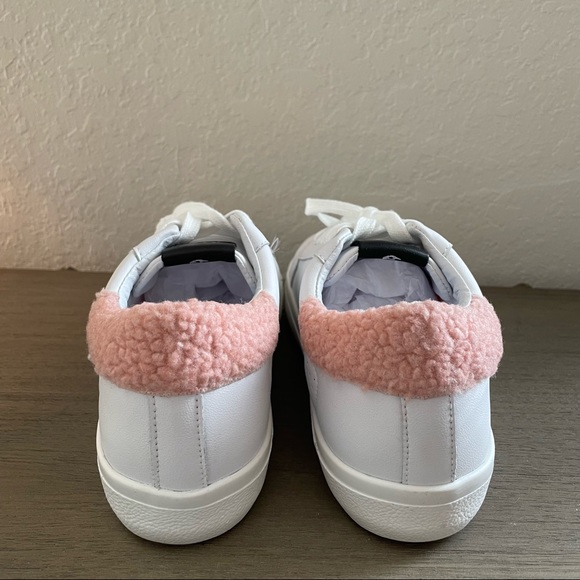 NIB Steve Madden Pink Star White Sneakers Size 11 - Picture 3 of 11
